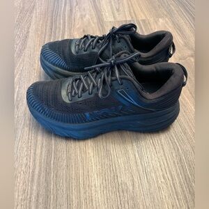 Men's Black HOKA M bondi 7  Shoes size 8
